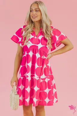 Rose Polka Dot Dress