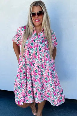 Plus Size Floral Dress