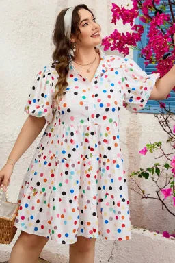 Polka Dot Plus Dress