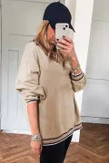 TAN VNECK TOP
