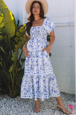 Blue Floral Dress