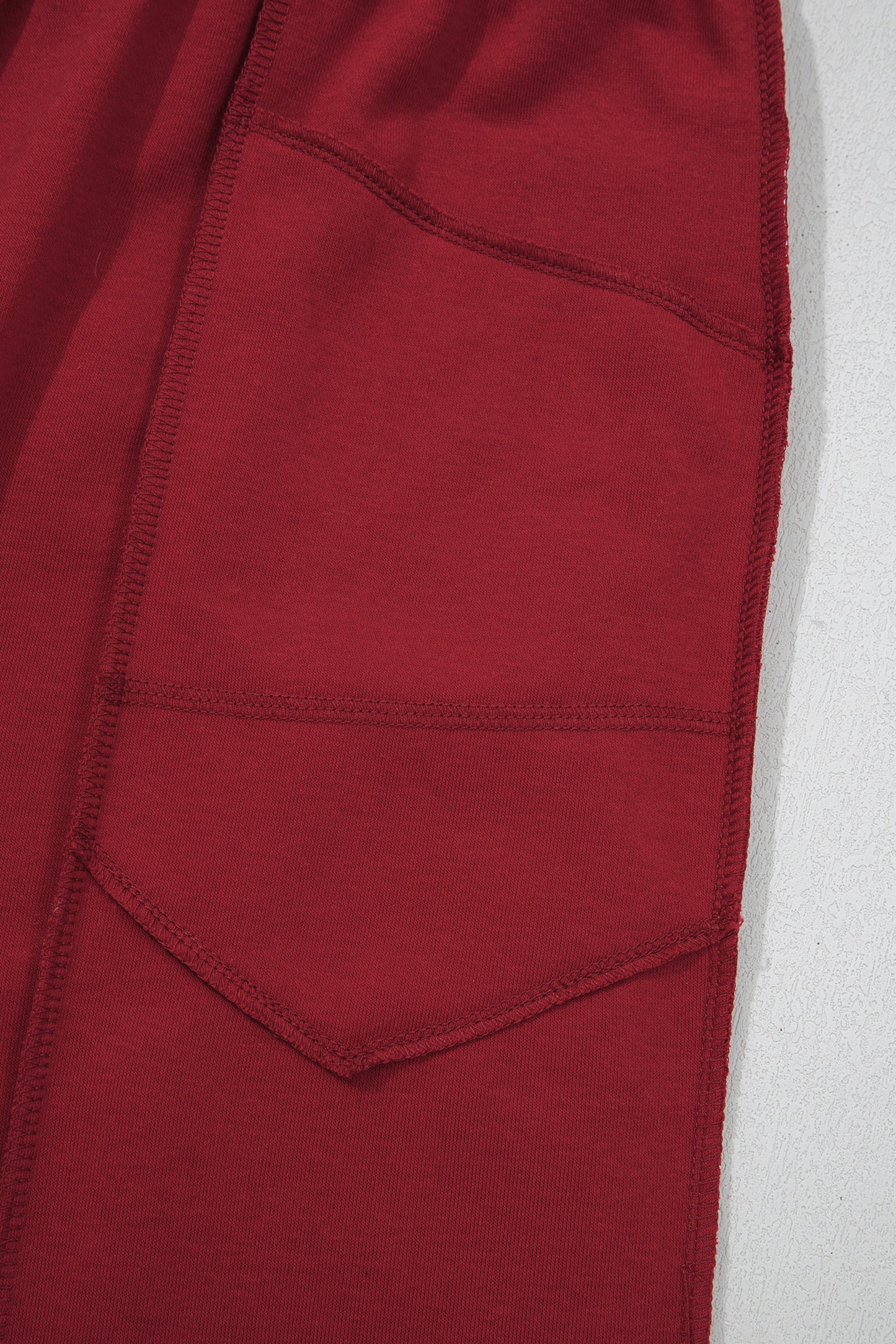 Racing Red Drop Shoulder Boxy Tee and Barrel Pants Set