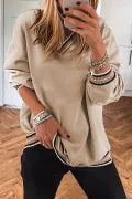 TAN VNECK TOP