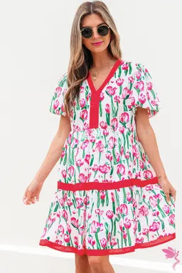 Pink Floral Dress