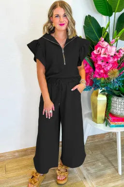 Black Textured Set