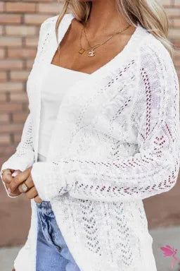 White Knit Cardigan