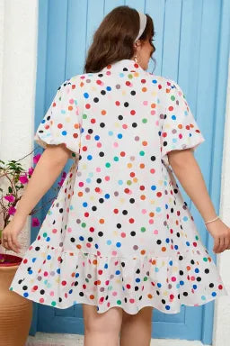 Polka Dot Plus Dress