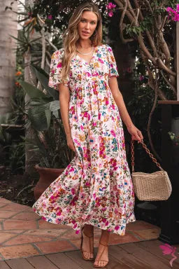 Red Floral Dress