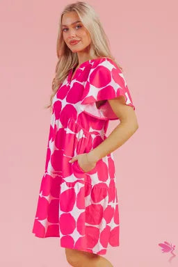 Rose Polka Dot Dress