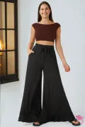 BLACK RUFFLED PANTS #2 11/21