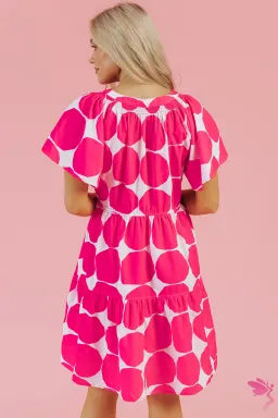 Rose Polka Dot Dress